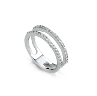 Ringe Buonocore Dame in Weißgold Diamante 0.42 Ct 752A01DW - 752A01DW
